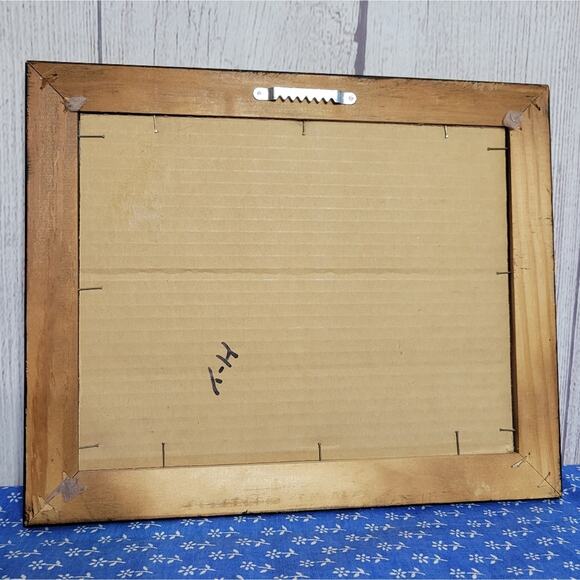 Vintage Framed Bear Etching on Tile, 6x8.5 - Picture 6 of 6